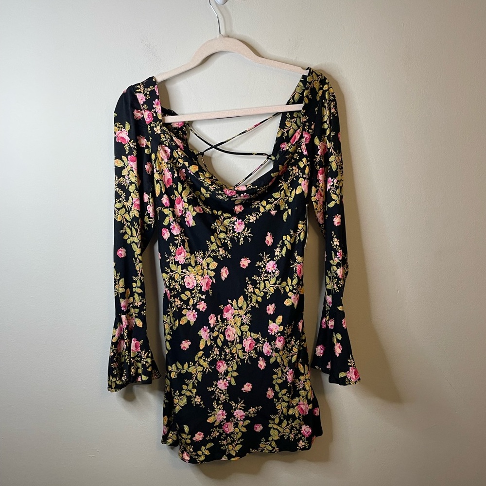 NWT Free People Sample Piece Lone Star Bias Floral Dress